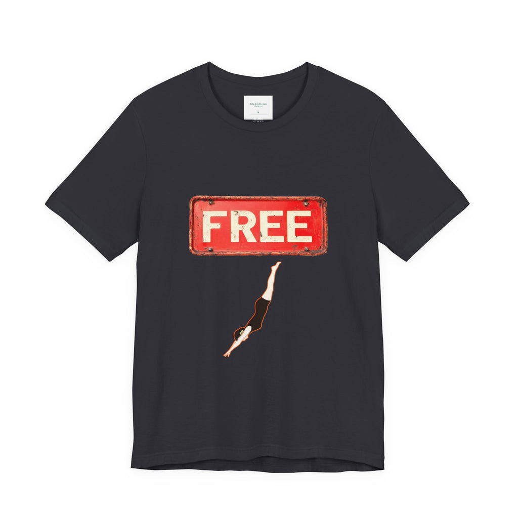 Unisex T‑Shirt Free Diving — Vintage Sign Graphic Tee