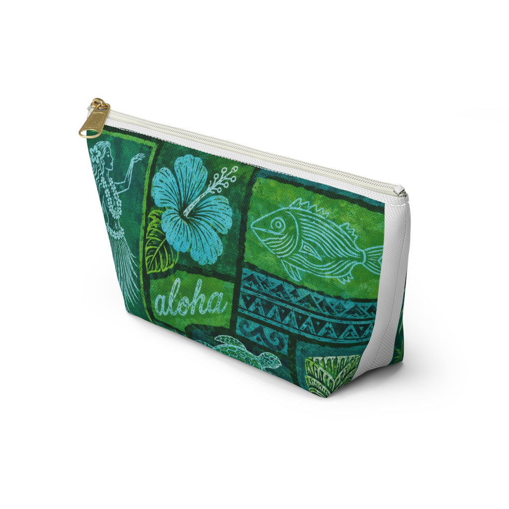 Travel Accessory Pouch — Tropical Hawaiian Print