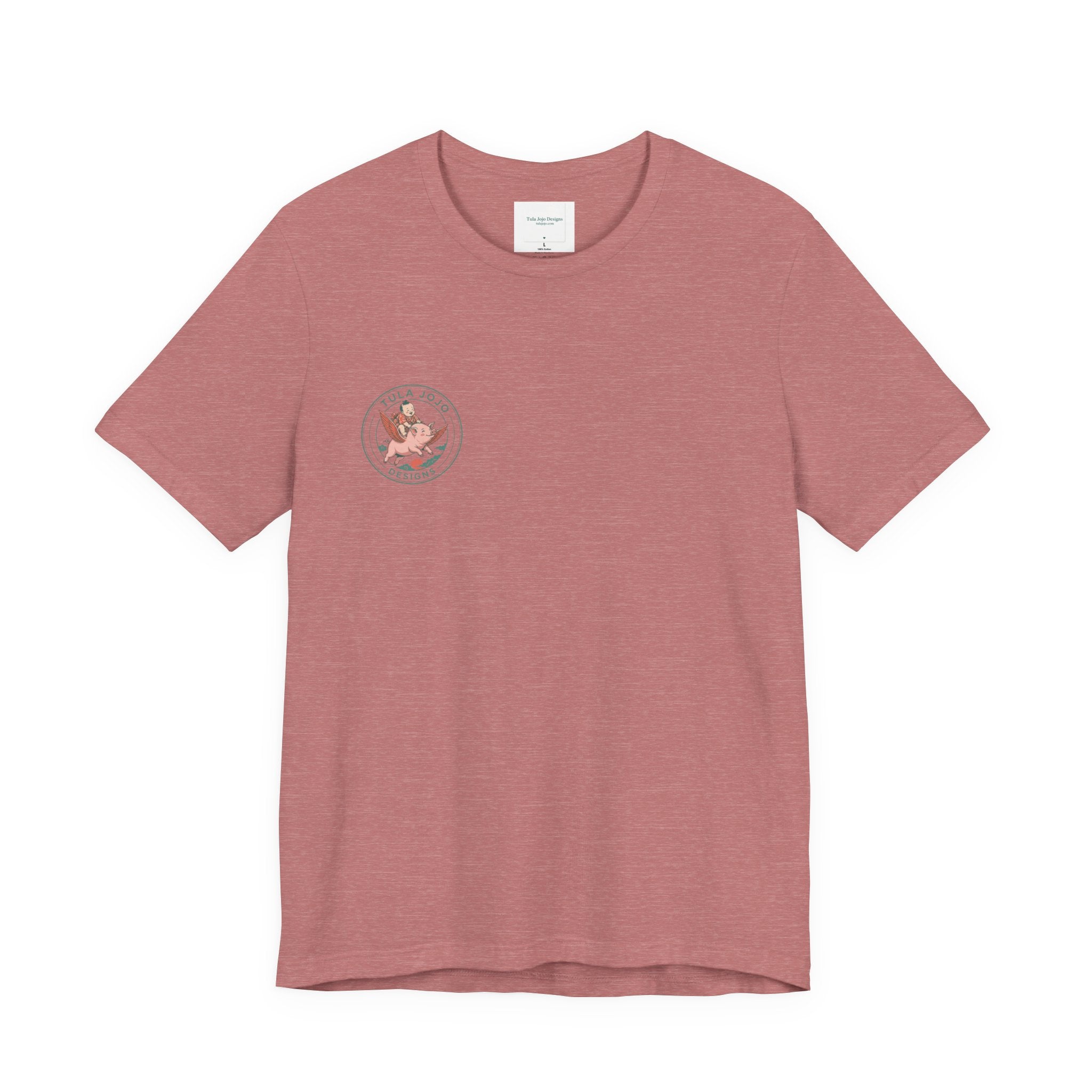 Unisex T Shirt Meditation  — “The Only Way Out Is In” Lotus Buddha