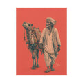 Desert Nomad Collection | Vintage Indian & Camel Canvas Art Print