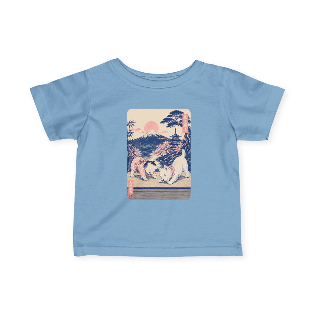 Infant Tee — Vintage Japanese Cat Print Baby Shirt