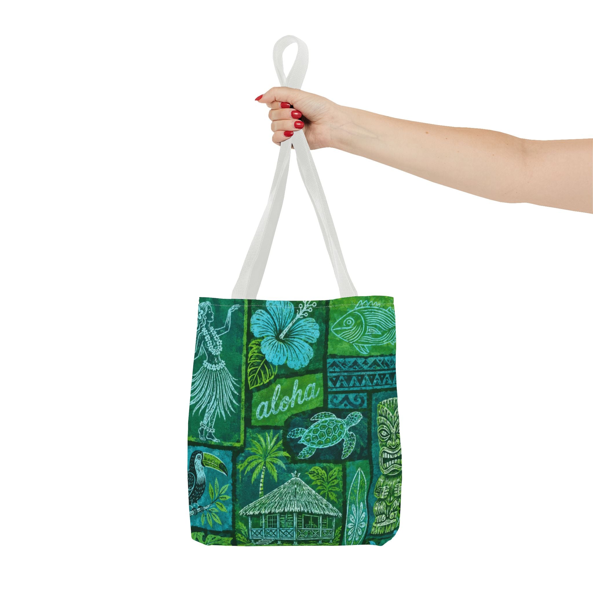 Tote Bag — Vintage Tropical Hawaiian Print