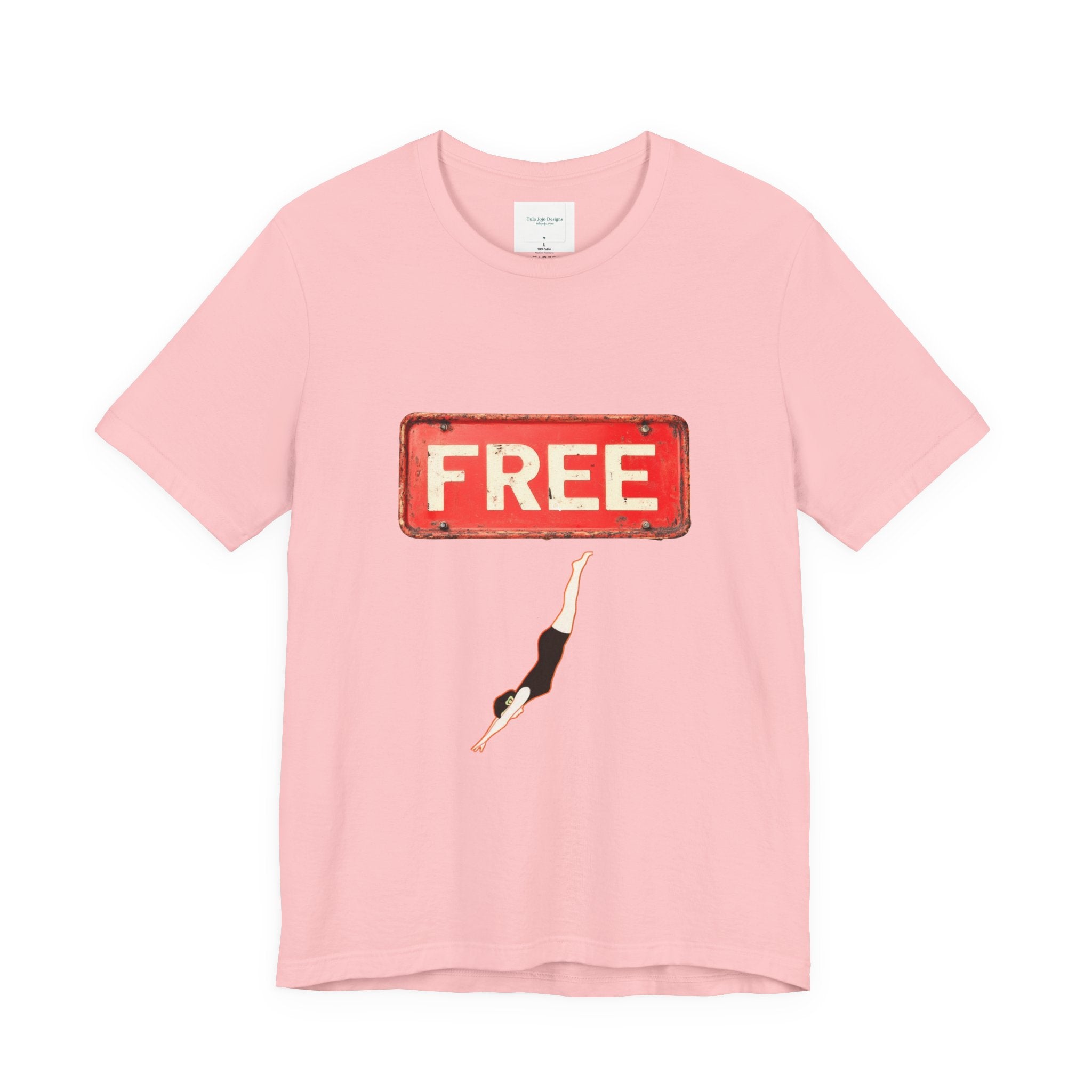 Unisex T‑Shirt Free Diving — Vintage Sign Graphic Tee