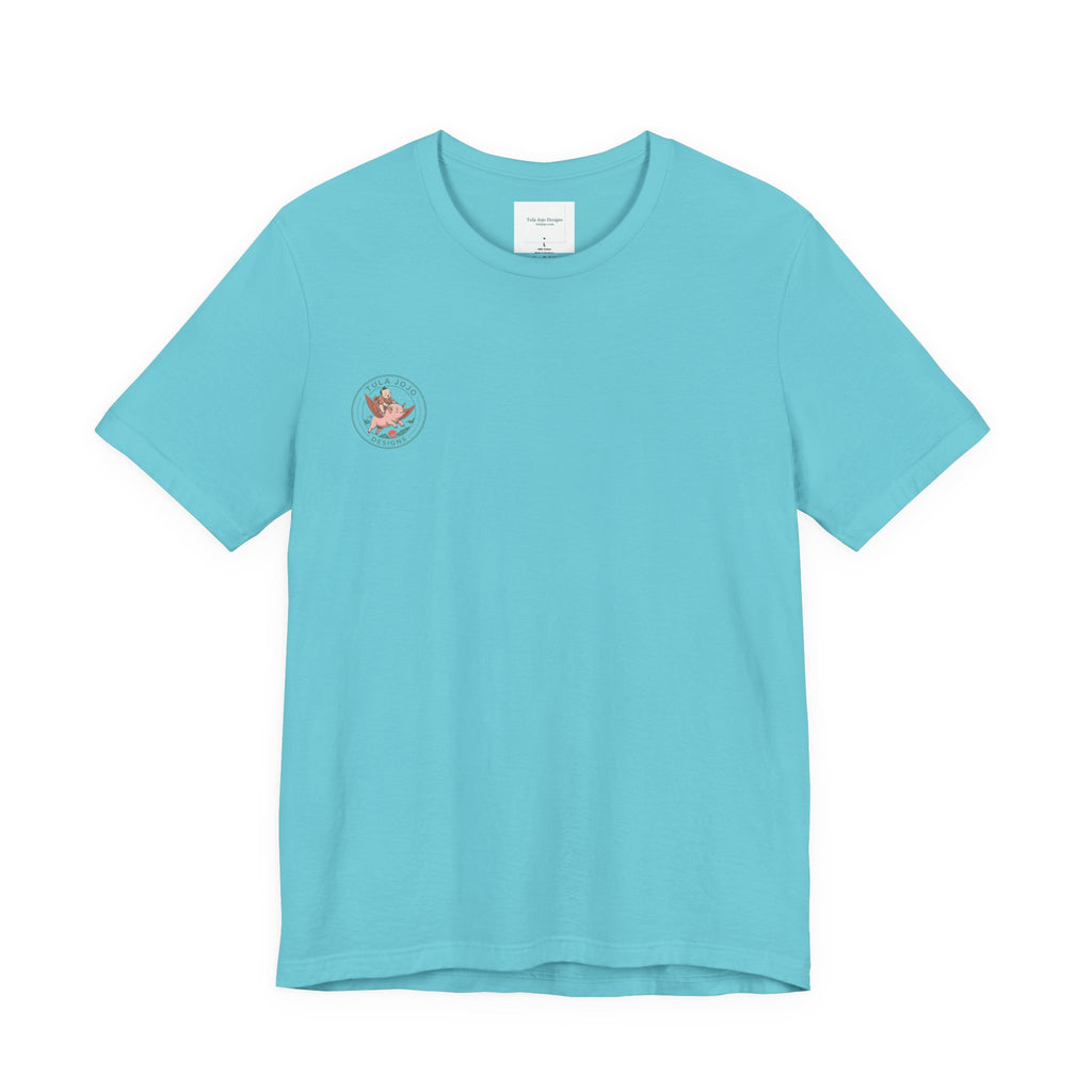 Unisex T Shirt Meditation  — “The Only Way Out Is In” Lotus Buddha