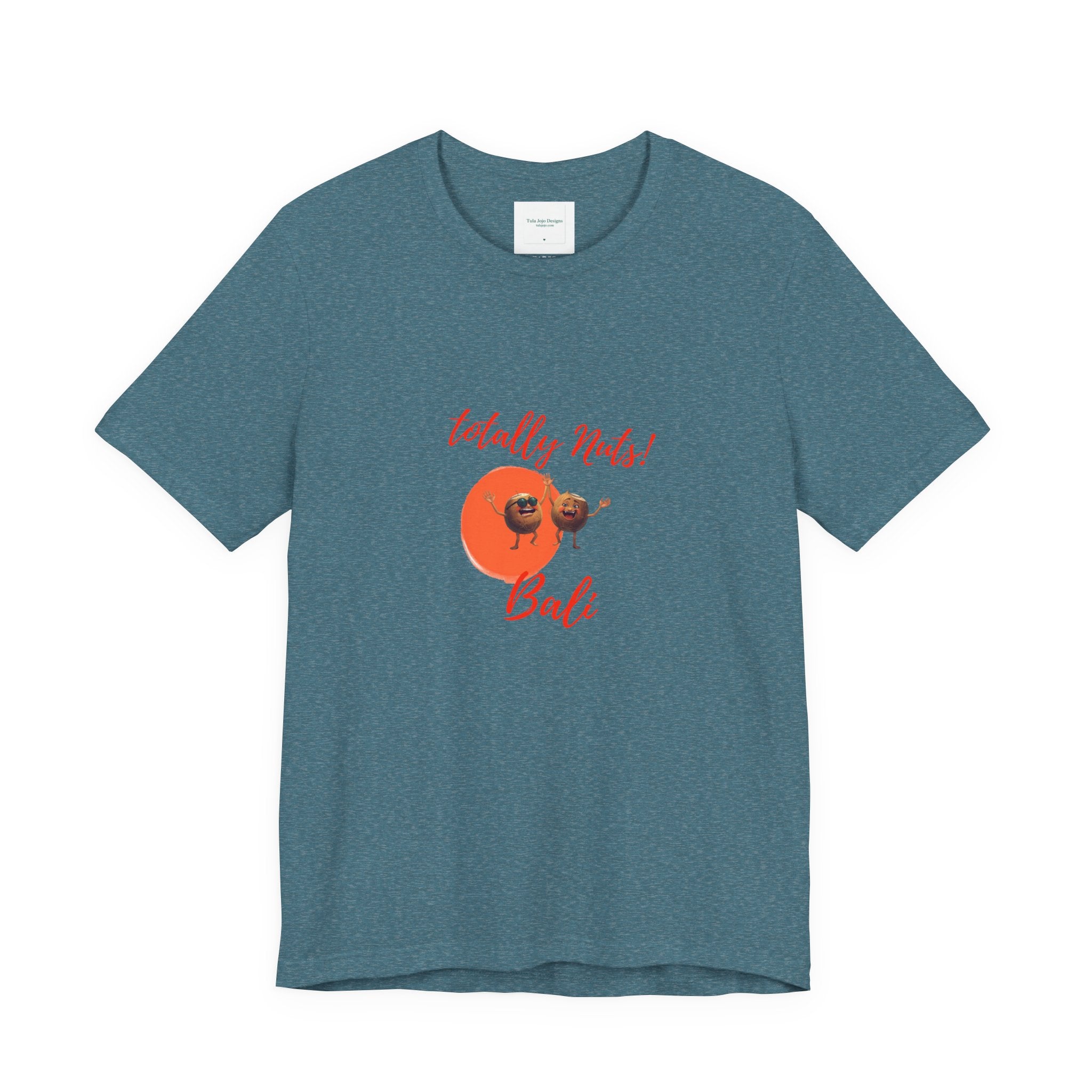 Unisex T-Shirt  'Totally Nuts! Bali' Tropical Coconut Graphic Tee