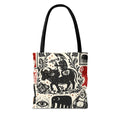 Tote Bag — Vintage Asian Stamp Art