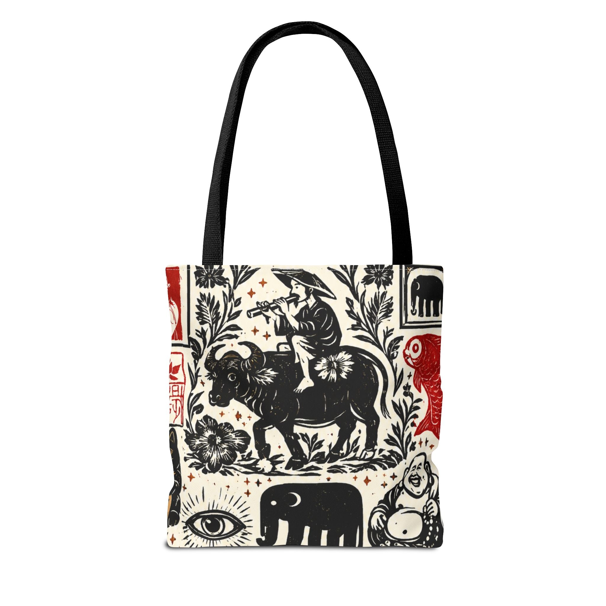 Tote Bag — Vintage Asian Stamp Art