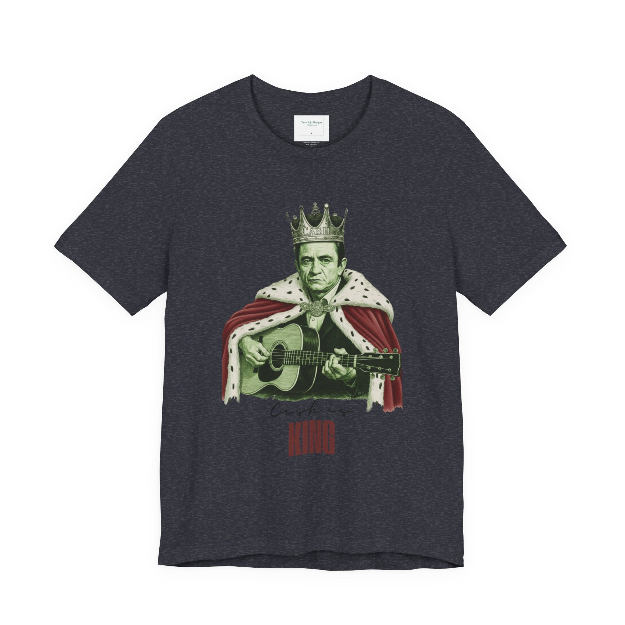 Unisex T Shirt Cash is King  — Vintage Guitar King Graphic Tee