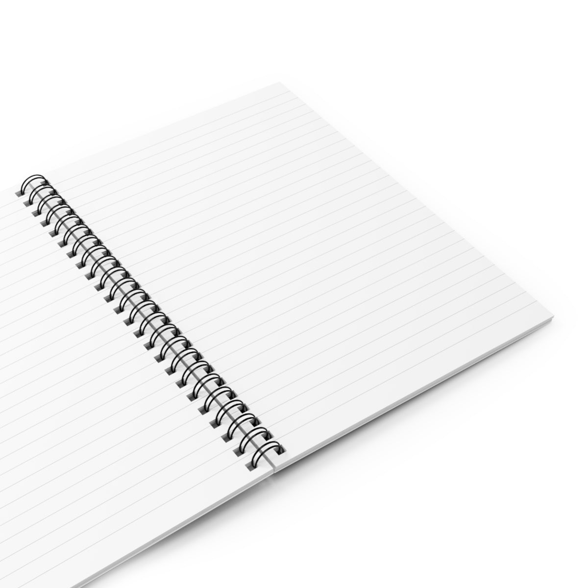 Spiral Notebook - Water Flows Without Resistance, zen landscape illustration