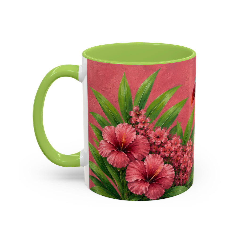 Coffee Mug   – Tropical Toucan in Dusky Bloom  Mug (11/15oz)