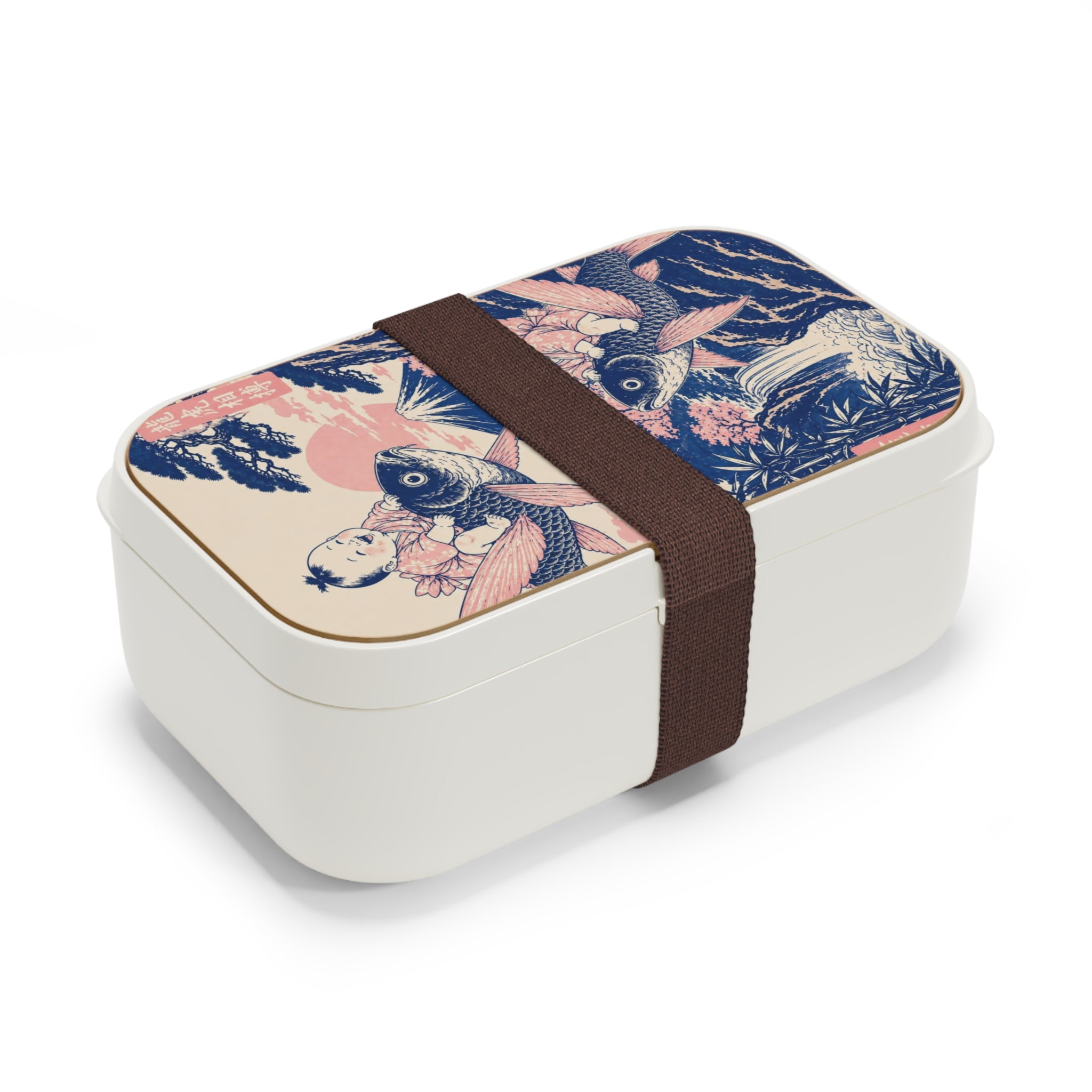 Bento Lunch Box - Unique Ukiyo-e Inspired Koi & Baby Design