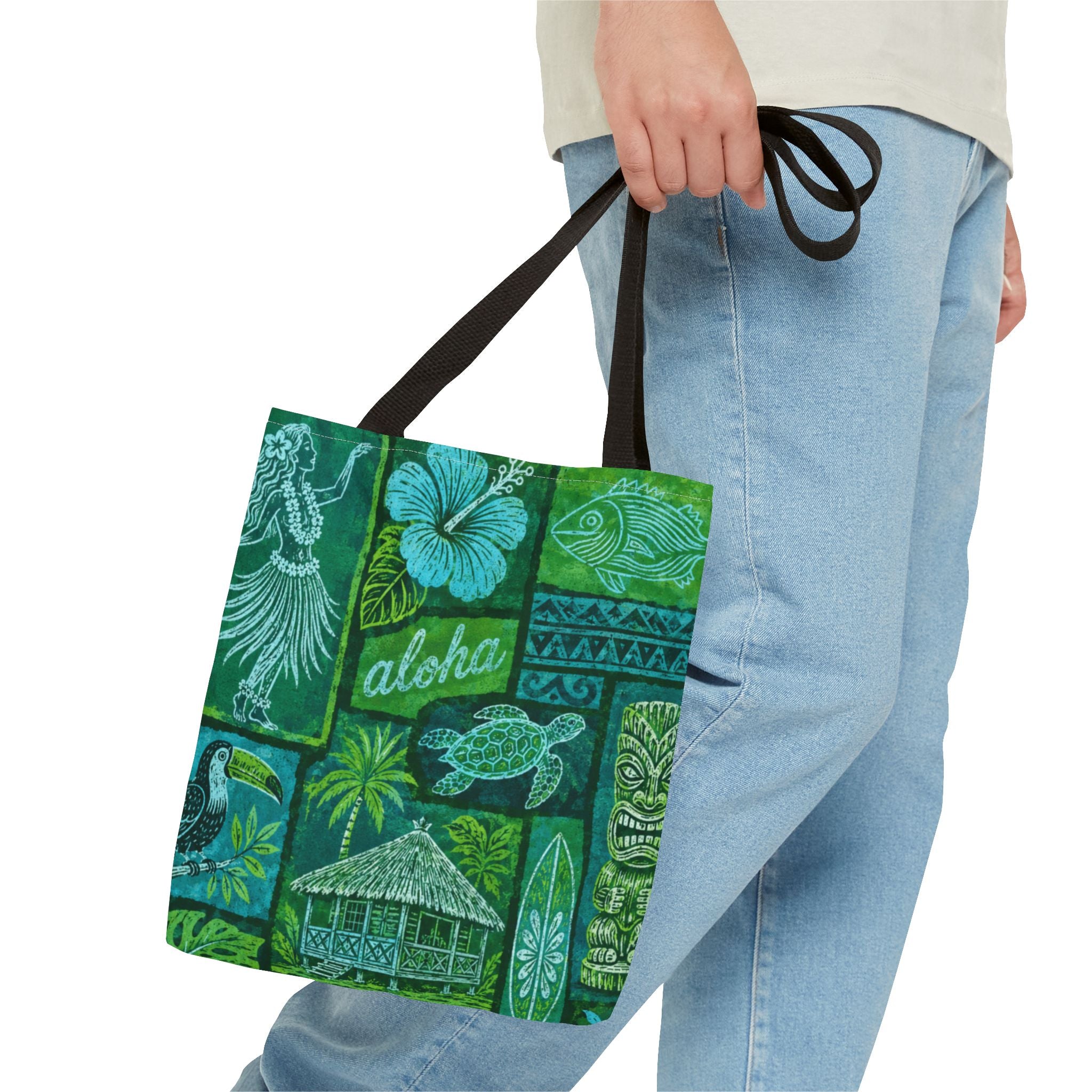 Tote Bag — Vintage Tropical Hawaiian Print