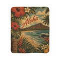Aloha Vintage Hawaiian Fleece Sherpa Blanket