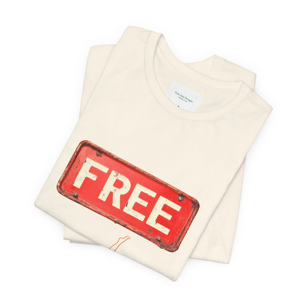 Unisex T‑Shirt Free Diving — Vintage Sign Graphic Tee