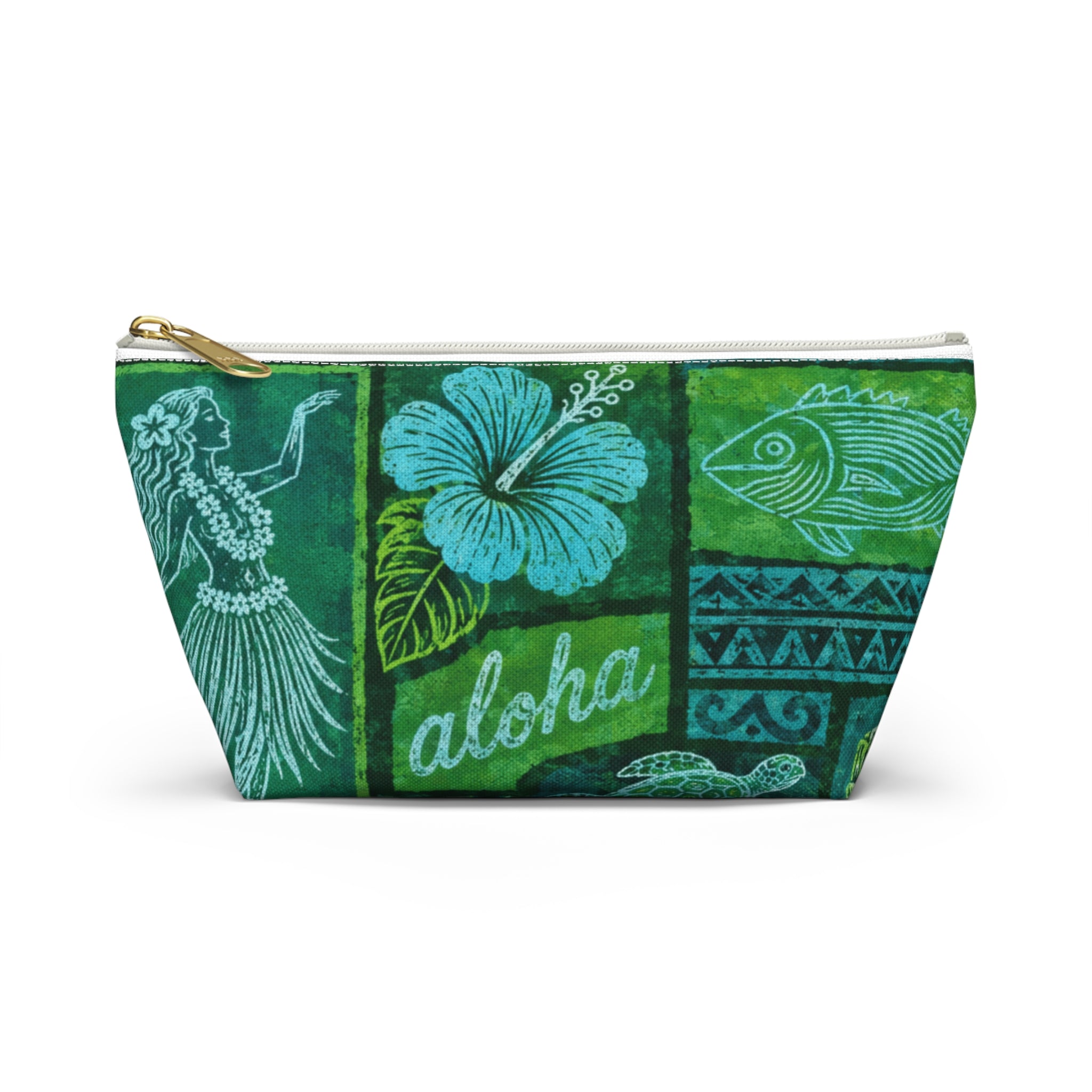 Travel Accessory Pouch — Tropical Hawaiian Print