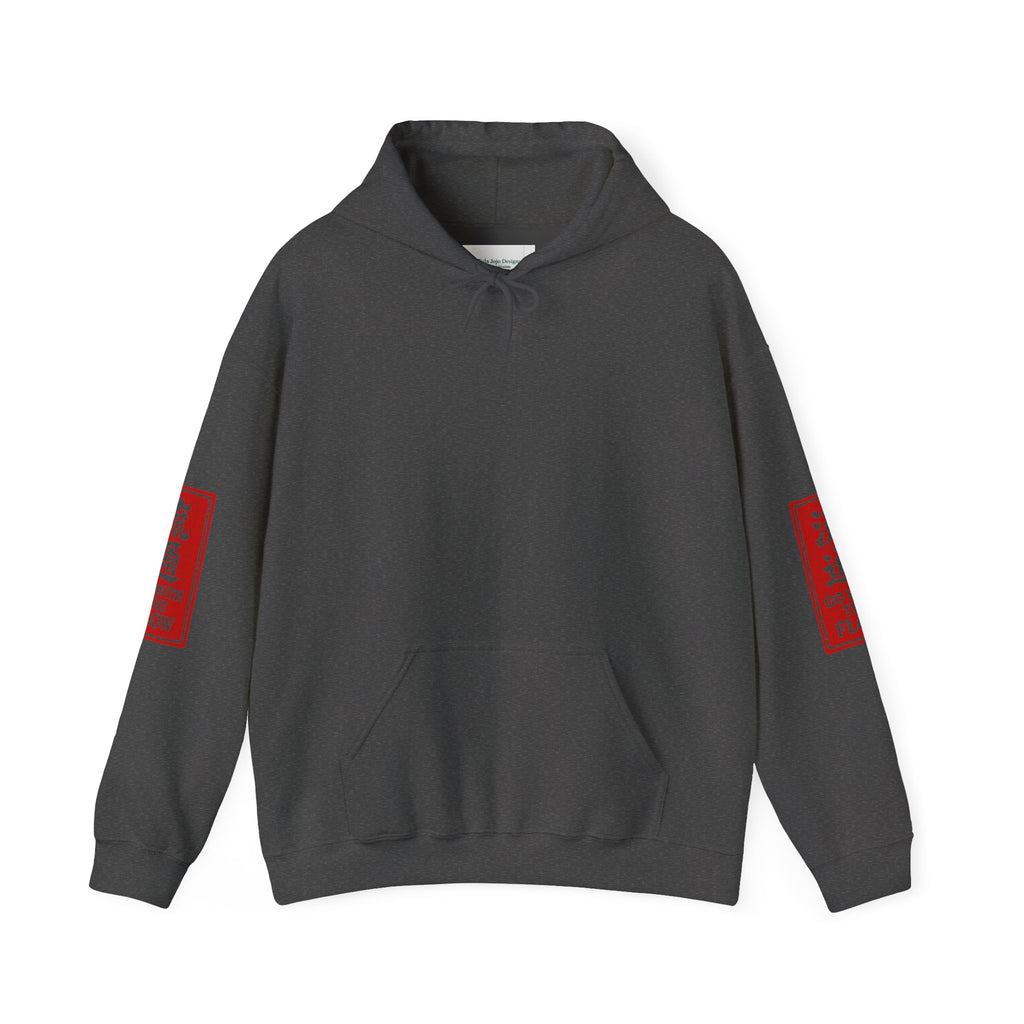 Unisex Hoodie — Vintage Japanese Ukiyo-e Wave & Man Graphic Hooded Sweatshirt