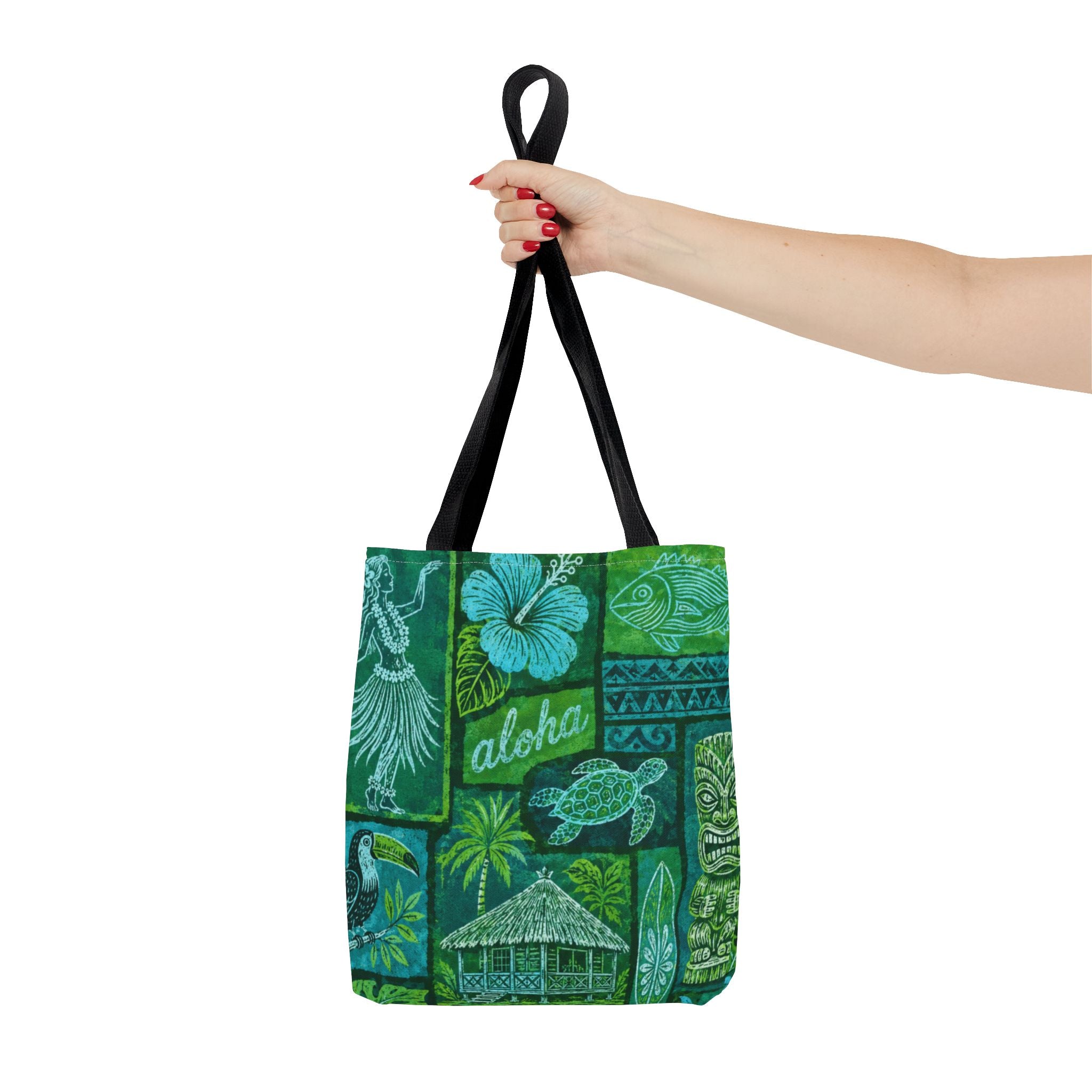 Tote Bag — Vintage Tropical Hawaiian Print
