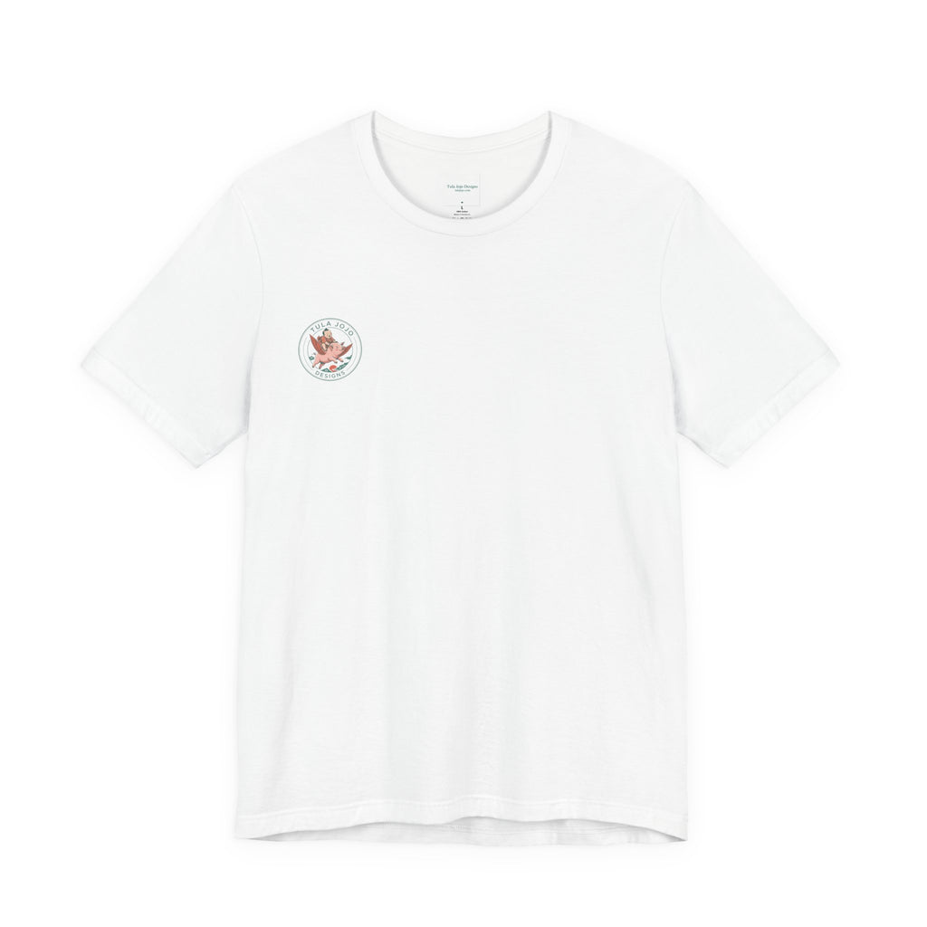 Unisex T Shirt Meditation  — “The Only Way Out Is In” Lotus Buddha