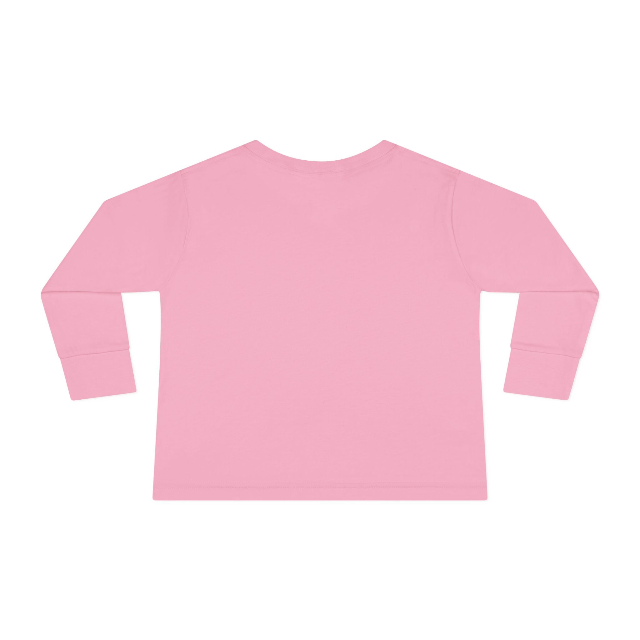 Toddler Long Sleeve Tee — Vintage Japanese Puppy Sunset Graphic