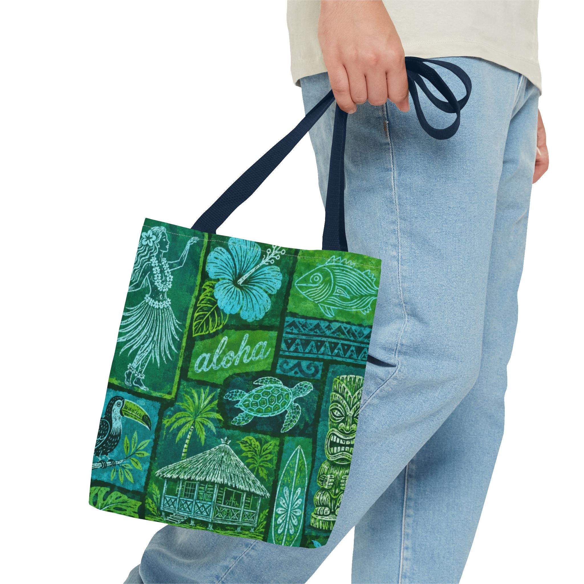 Tote Bag — Vintage Tropical Hawaiian Print